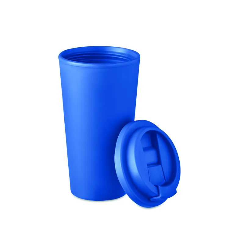 Medusa – Bicchiere riutilizzabile in polipropilene 475 ml, colore Blu, vista lato
