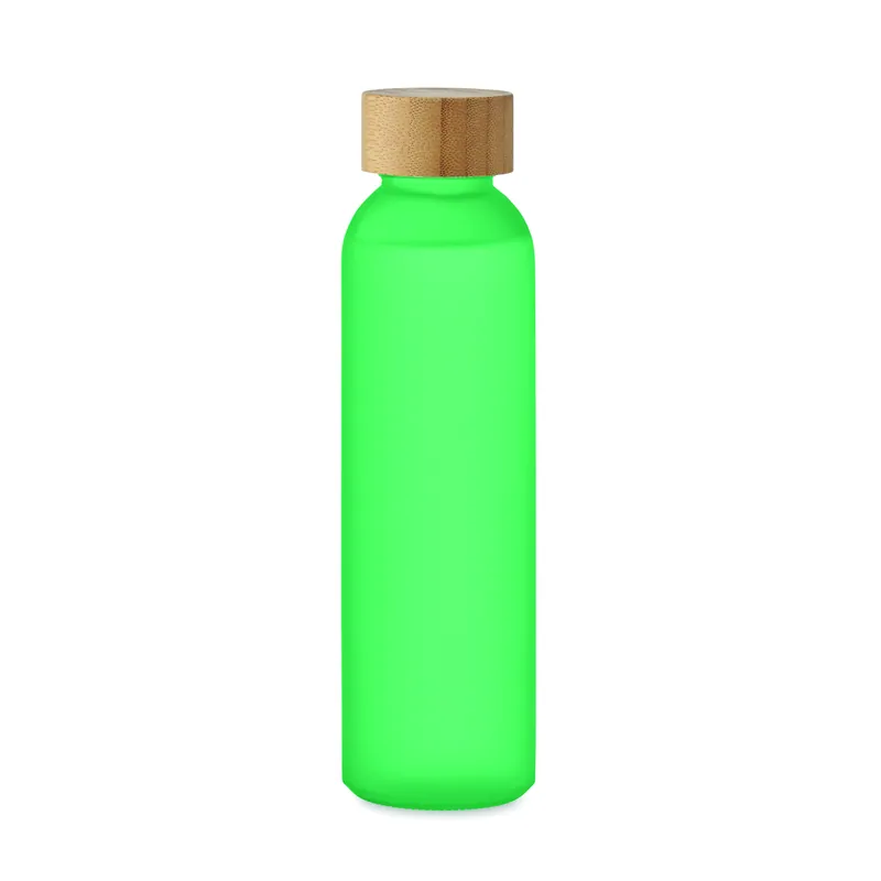 Estuario – Borraccia in vetro 500 ml, colore Verde Trasparente, vista lato