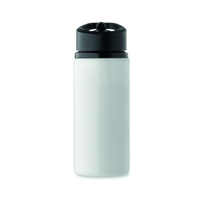 Foresta – Borraccia sportiva in acciaio inox riciclato 500 ml, colore Bianco, vista dall alto