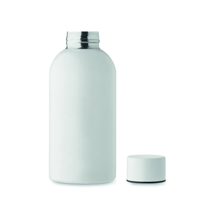 Neve – Borraccia sportiva in acciaio inox riciclato 500 ml, colore Bianco, vista dall alto