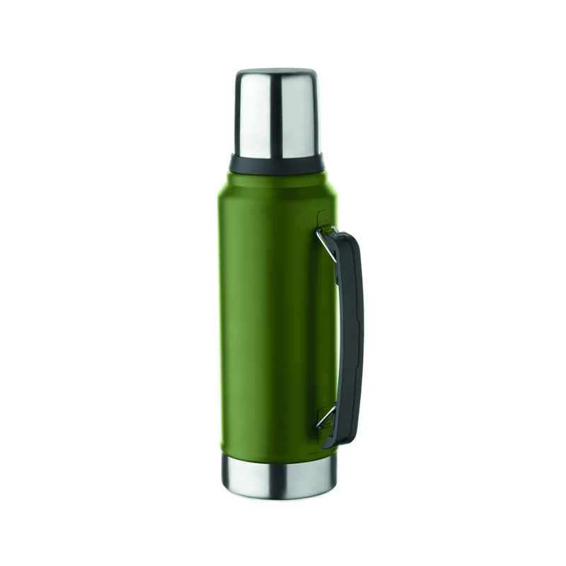 Torrente – Thermos in acciaio inox, colore Verde Scuro, vista fronte