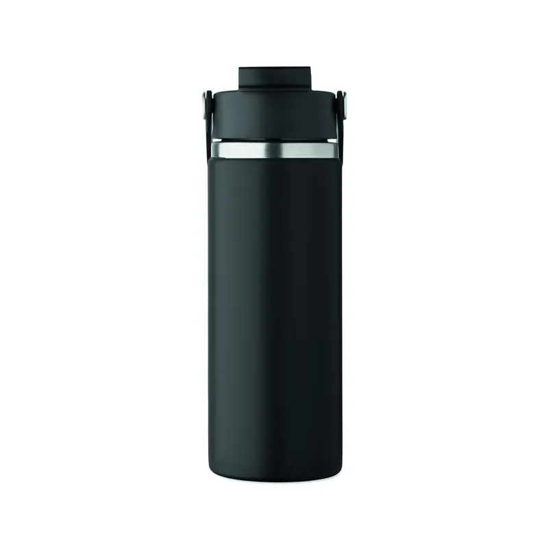 Altopiano – Borraccia termica in acciaio inox 500 ml, colore Nero