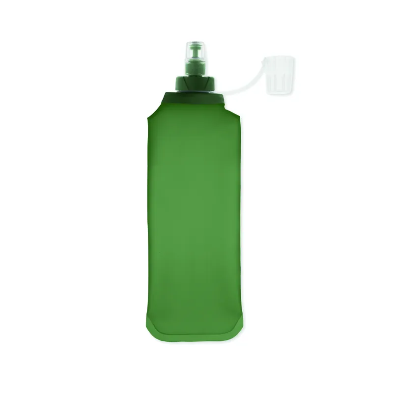 Riccio – Borraccia sportiva in PU 500 ml, colore Verde, vista dall alto