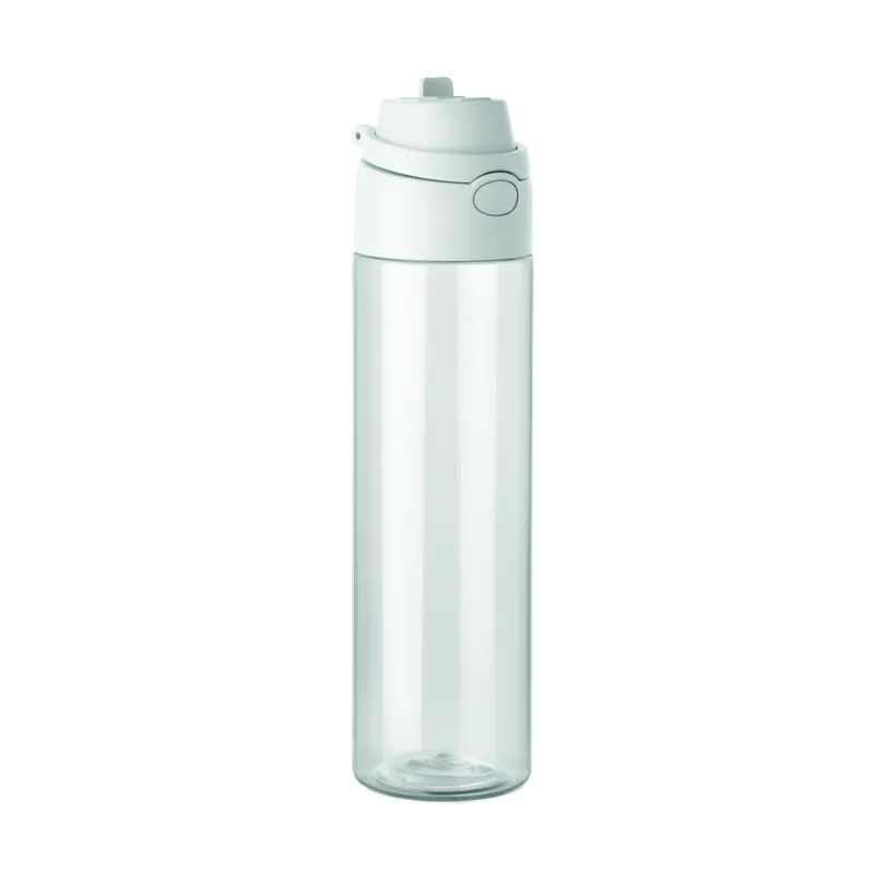 Abisso – Borraccia sportiva in RPET riciclato 700 ml, colore Bianco, vista fronte