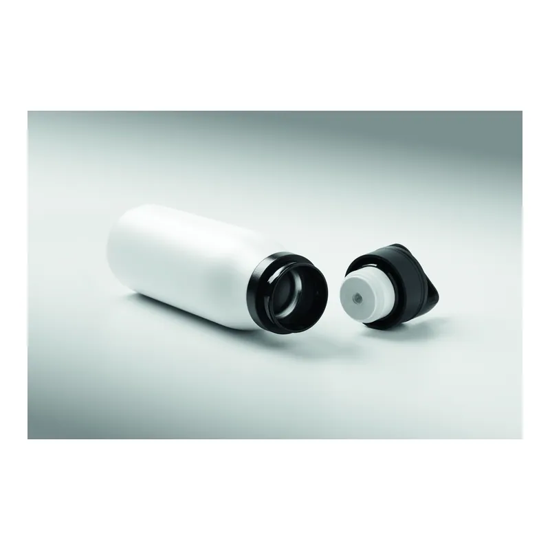Tramonto – Borraccia termica in acciaio inox riciclato 500 ml, colore Bianco, vista dall alto