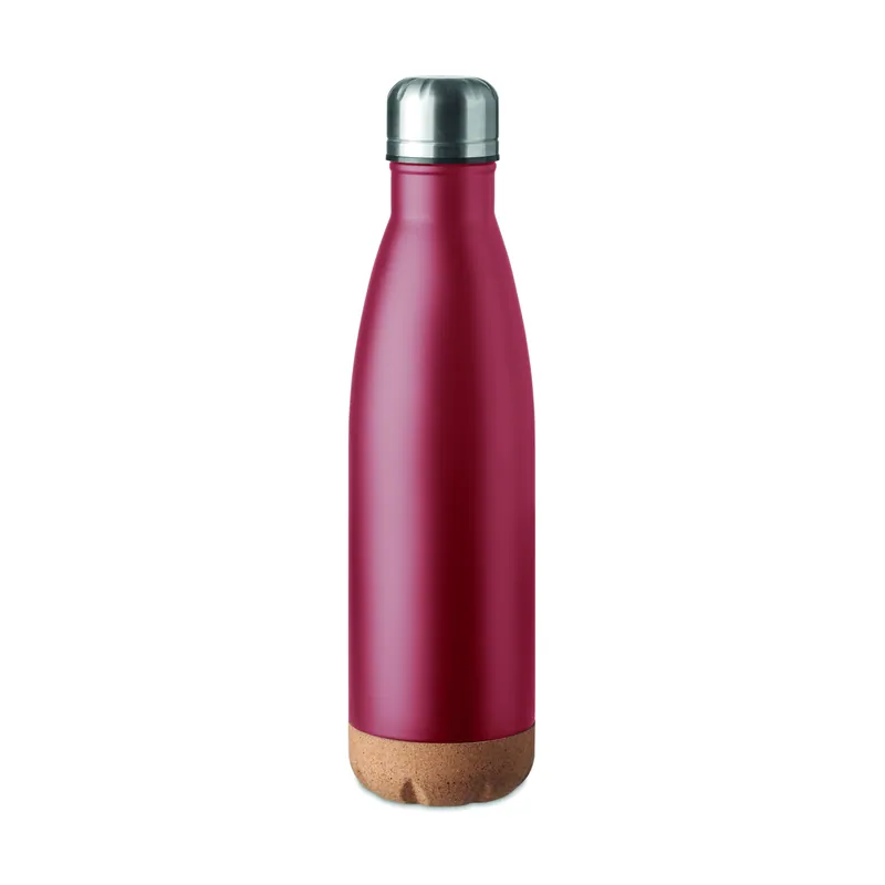 Stella marina – Borraccia termica in acciaio inox 600 ml, colore Borgogna, vista fronte