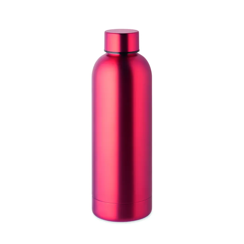 Solstizio – Borraccia termica in acciaio inox riciclato 500 ml, colore Rosso, vista fronte