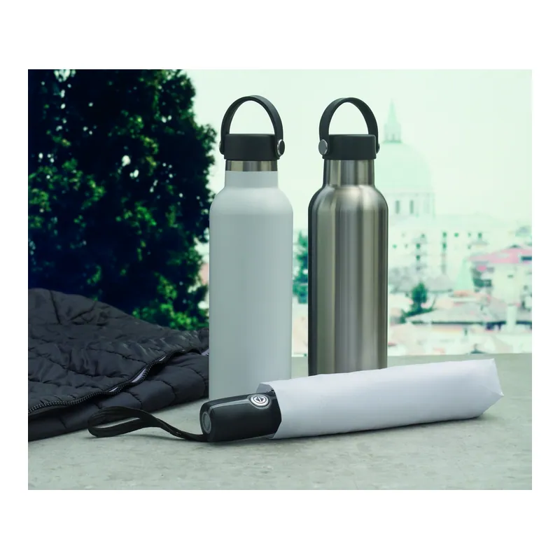 Edera – Borraccia termica in acciaio inox riciclato 700 ml, colore Bianco