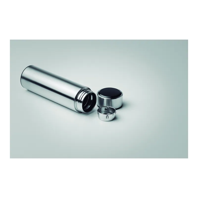 Magnolia – Thermos in acciaio inox 460 ml, colore Argento Opaco, vista dall alto