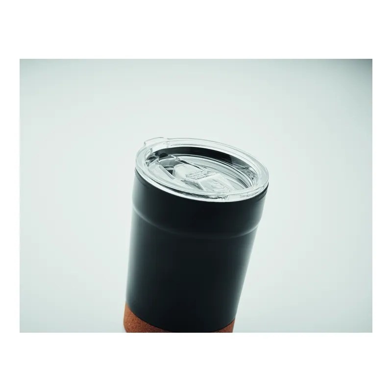 Camelia – Tumbler termico in acciaio inox 300 ml, colore Nero, vista dettaglio