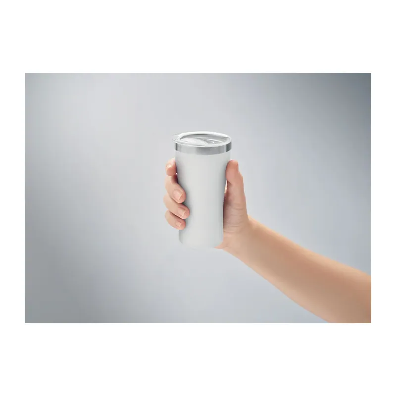 Canneto – Tumbler termico in acciaio inox riciclato 160 ml, colore Bianco, vista dettaglio
