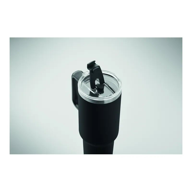 Geyser – Bicchiere riutilizzabile in acciaio inox riciclato 1200 ml, colore Nero