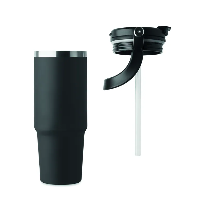 Nebbia – Bicchiere riutilizzabile in acciaio inox riciclato 850 ml, colore Nero