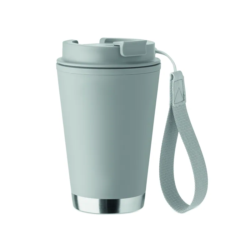 Abete – Bicchiere riutilizzabile in polipropilene 300 ml, colore Grigio, vista fronte
