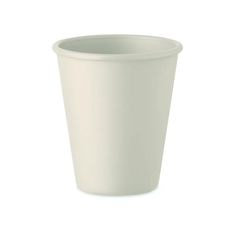 Opale – Bicchiere riutilizzabile in PET 200 ml, colore Beige, vista fronte