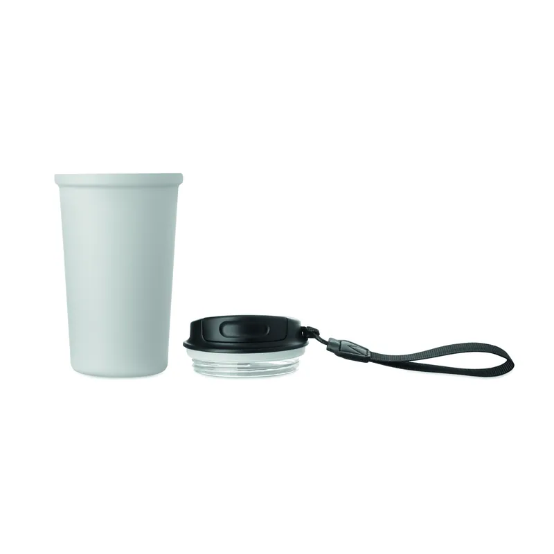 Morena – Bicchiere riutilizzabile in acciaio inox riciclato 400 ml, colore Bianco