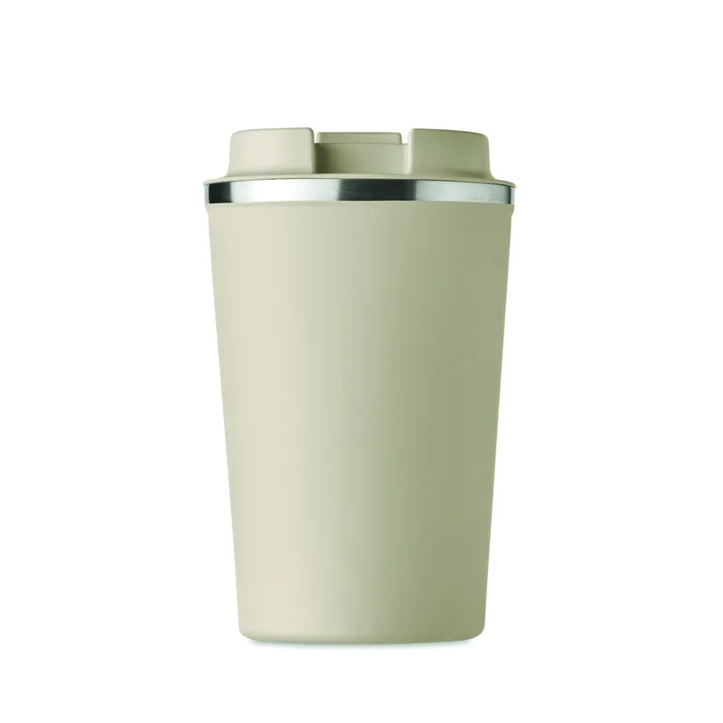 Camoscio – Bicchiere riutilizzabile in acciaio inox 350 ml, colore Beige, vista retro