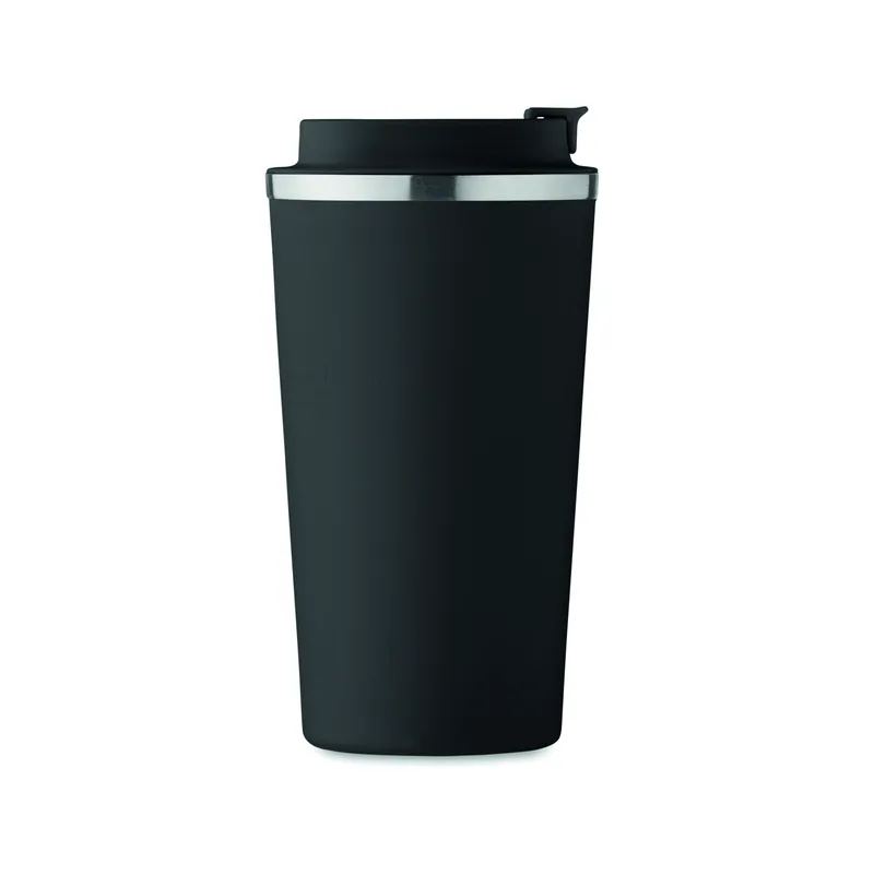 Fondale – Bicchiere riutilizzabile in acciaio inox 510 ml, colore Nero, vista lato