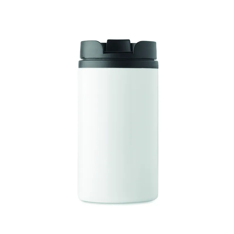 Rondine – Bicchiere riutilizzabile in acciaio inox 250 ml, colore Bianco