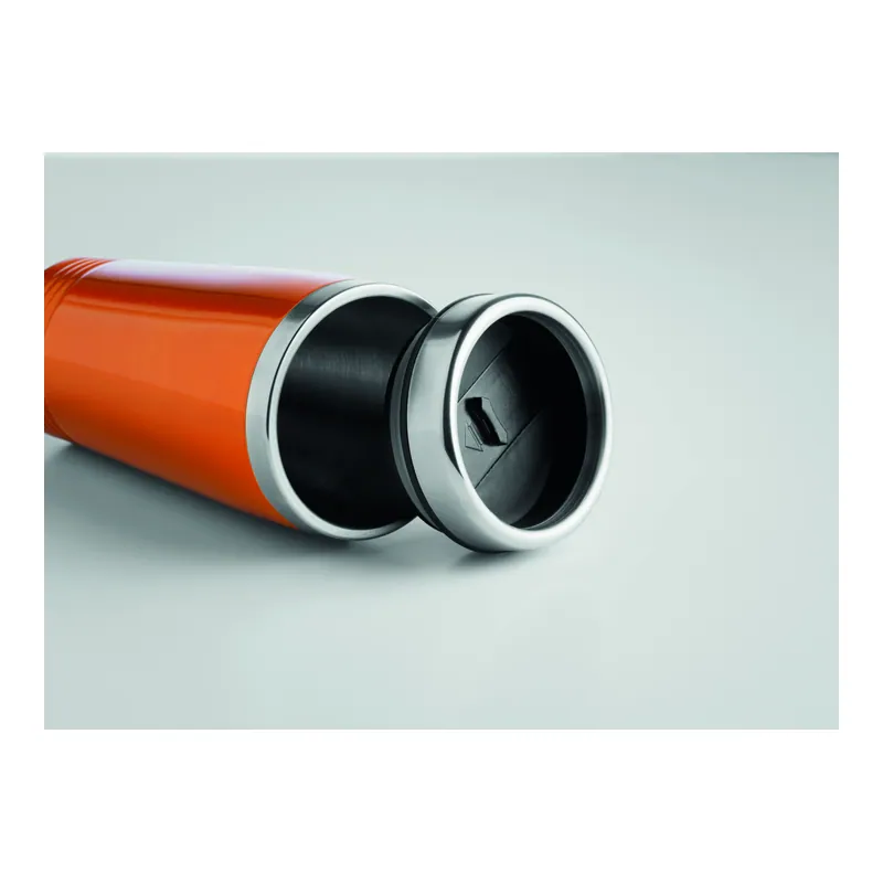 Marea – Tumbler termico in acciaio inox 400 ml, colore Arancio, vista retro