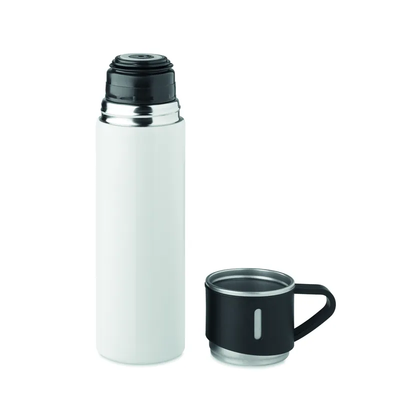 Arcobaleno – Thermos in acciaio inox 420 ml, colore Bianco, vista aperta