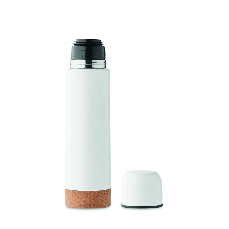 Boreale – Thermos in acciaio inox riciclato 500 ml, colore Bianco, vista aperta