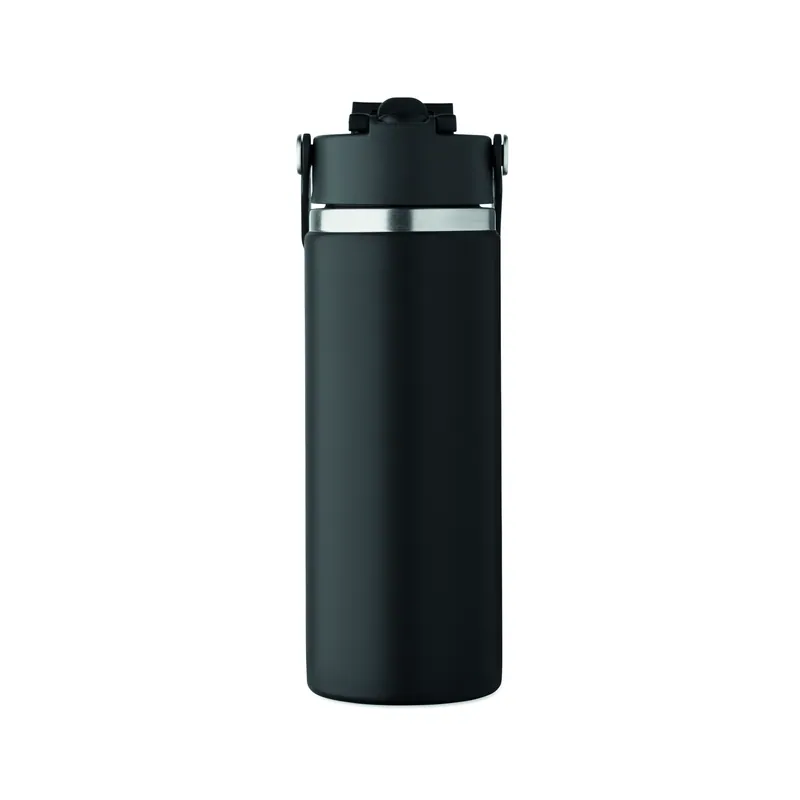 Altopiano – Borraccia termica in acciaio inox 500 ml, colore Nero