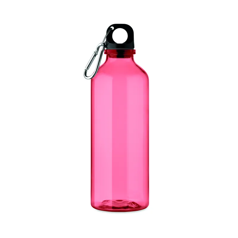 Aria – Borraccia sportiva in RPET riciclato 500 ml, colore Rosso Trasparente, vista fronte