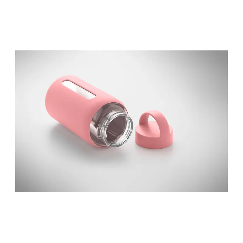 Mirto – Borraccia in vetro 600 ml, colore Rosa Baby
