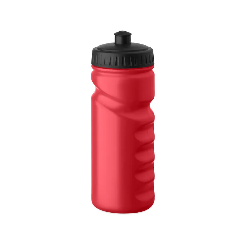 Corallo – Borraccia sportiva in plastica PE 500 ml, colore Rosso, vista fronte