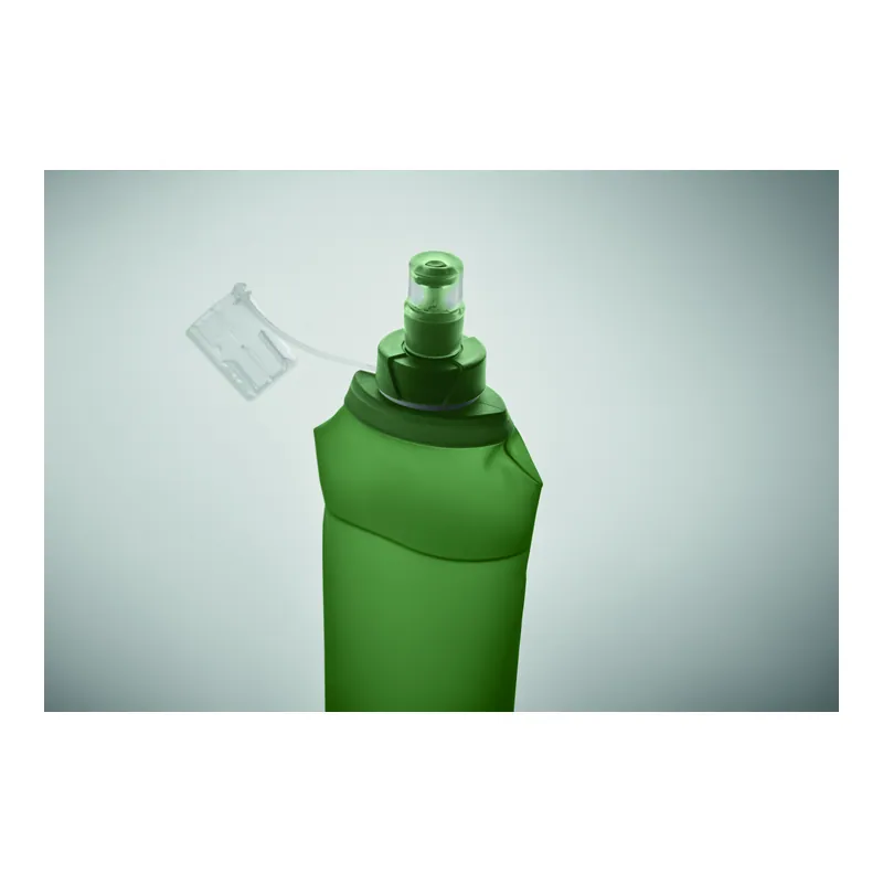 Riccio – Borraccia sportiva in PU 500 ml, colore Verde, vista dettaglio