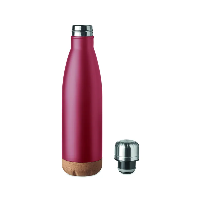 Stella marina – Borraccia termica in acciaio inox 600 ml, colore Borgogna, vista lato