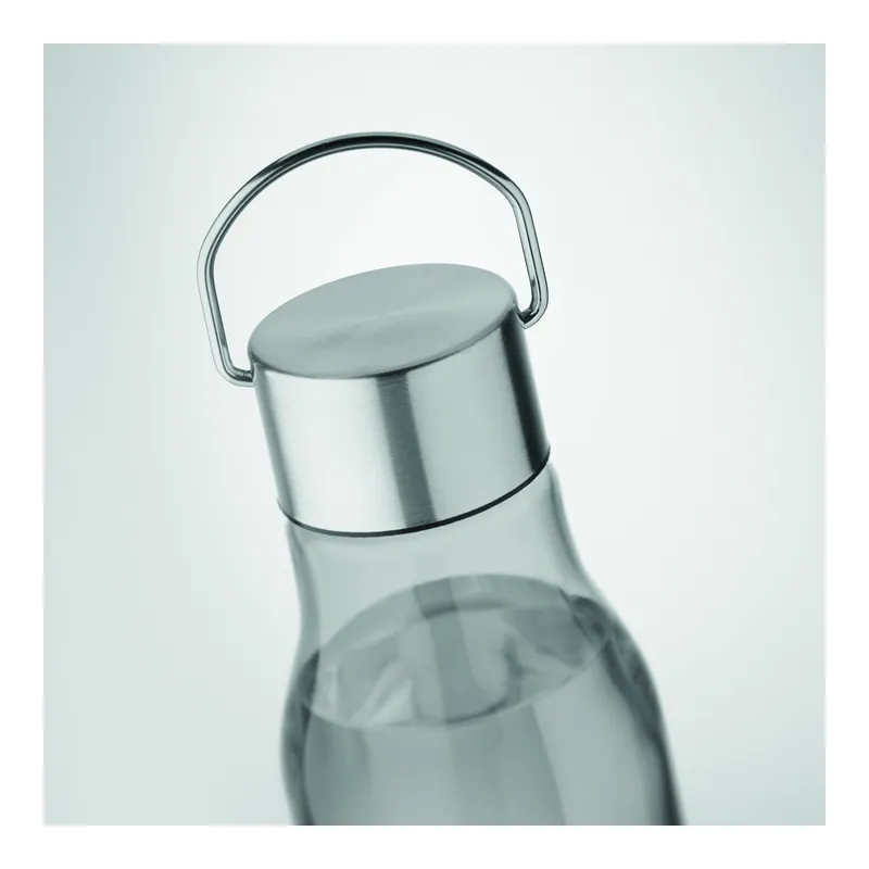 Temporale – Borraccia sportiva in RPET riciclato 600 ml, colore Grigio Trasparente, vista dettaglio