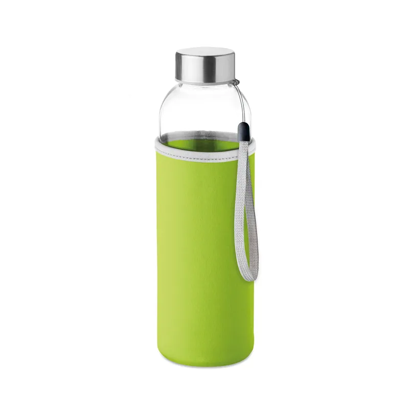 Stella – Borraccia in vetro 500 ml, colore Lime, vista fronte
