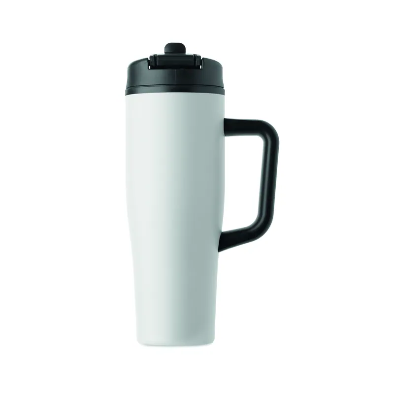 Sorgente alta – Bicchiere riutilizzabile in acciaio inox riciclato 900 ml, colore Bianco