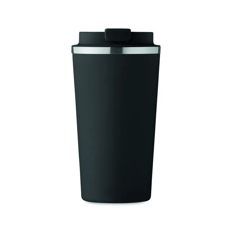 Fondale – Bicchiere riutilizzabile in acciaio inox 510 ml, colore Nero, vista retro