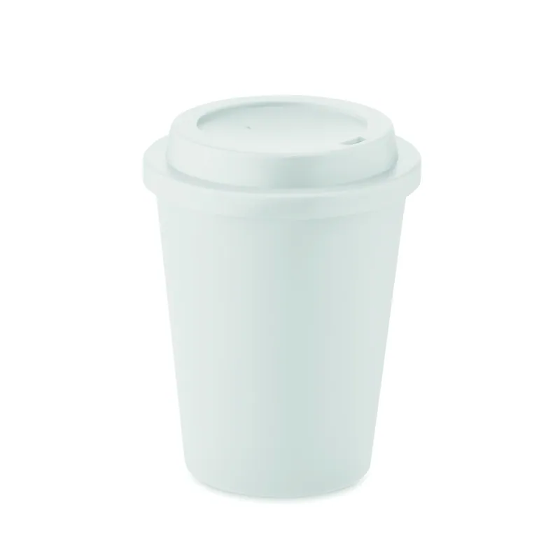 Ciliegio – Bicchiere riutilizzabile in polipropilene 300 ml, colore Bianco, vista fronte