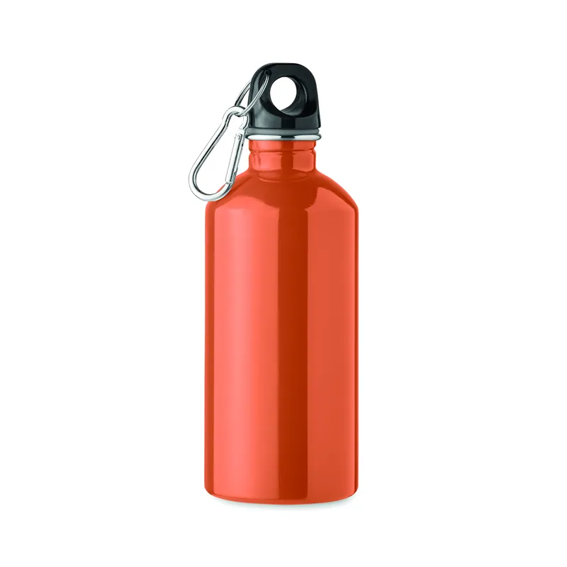 Alba – Borraccia sportiva in acciaio inox 500 ml, colore Arancio, vista fronte