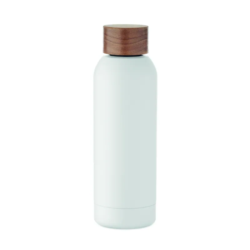 Cratere – Borraccia sportiva in acciaio inox 700 ml, colore Bianco, vista fronte