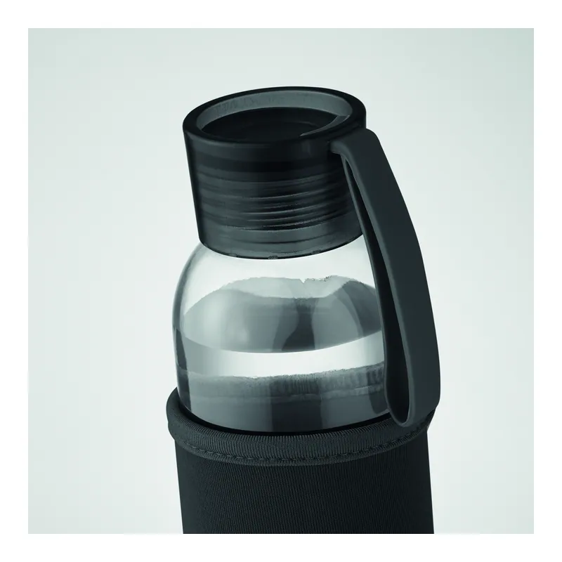 Bora – Borraccia in vetro 500 ml, colore Nero, vista dall alto