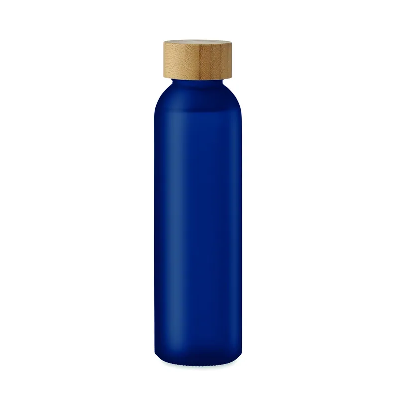 Estuario – Borraccia in vetro 500 ml, colore Blu Trasparente, vista lato