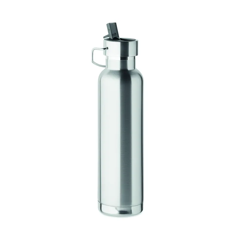 Cometa – Thermos in acciaio inox riciclato 660 ml, colore Argento Opaco, vista fronte