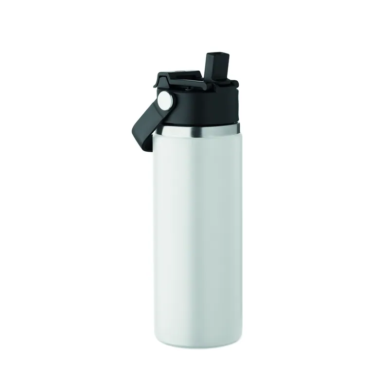 Altopiano – Borraccia termica in acciaio inox 500 ml, colore Bianco, vista fronte
