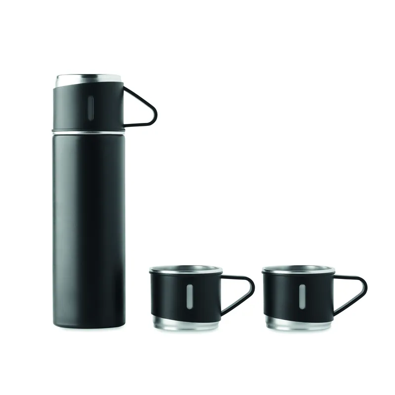Conchiglia – Thermos in acciaio inox 420 ml, colore Nero, vista lato