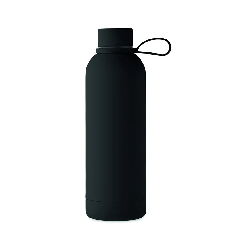 Cristallo – Thermos in acciaio inox riciclato 500 ml, colore Nero, vista dall alto