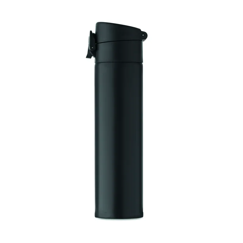 Zenit – Borraccia termica in acciaio inox 300 ml, colore Nero, vista retro