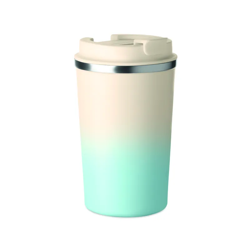 Ardesia – Bicchiere riutilizzabile in acciaio inox 350 ml, colore Blu Bambino, vista fronte