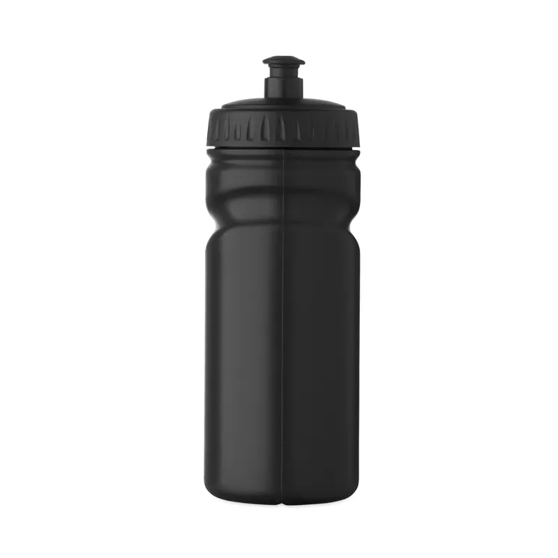 Corallo – Borraccia sportiva in plastica PE 500 ml, colore Nero, vista lato