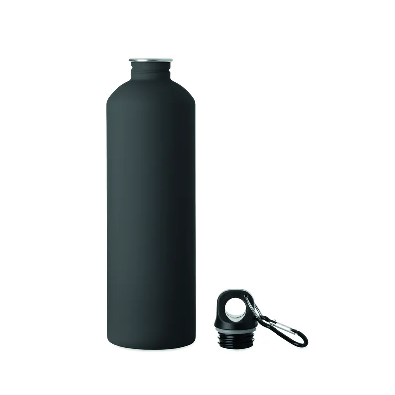Cima – Borraccia sportiva in acciaio inox riciclato 750 ml, colore Nero, vista retro