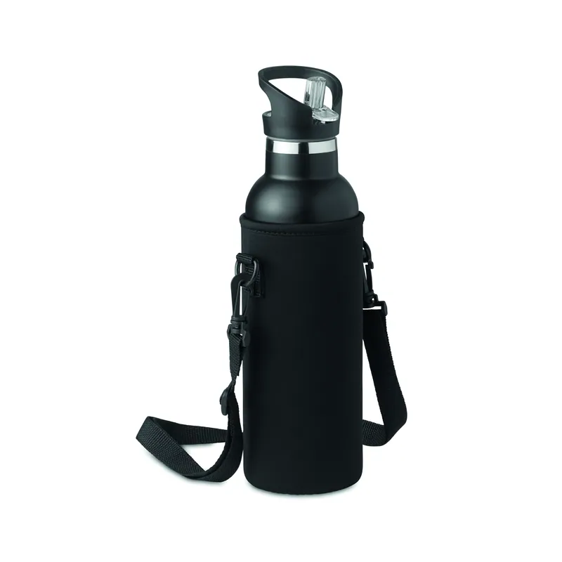 Papavero – Thermos in acciaio inox 700 ml, colore Nero, vista lato